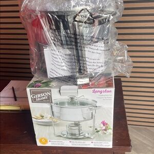 Gibson Home Langston Silver Chafing Dish Set